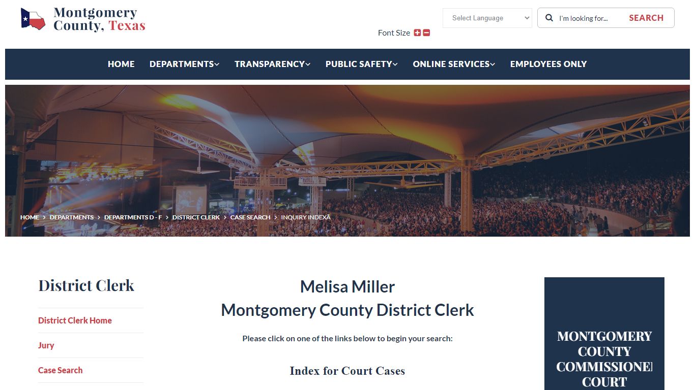 Welcome to Montgomery County, Texas